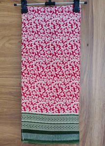 Vibrant Floral Print Saree