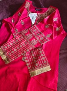 New Branded Designer kurta with trouser and dupatt