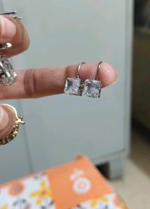 Sparkling Square Cut Earrings