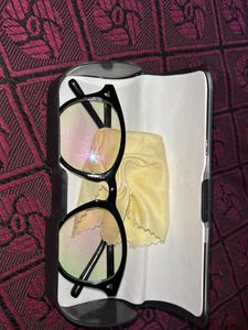 Stylish Black Eyeglasses with Case