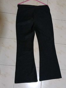 Dark Wash Flared Trousers