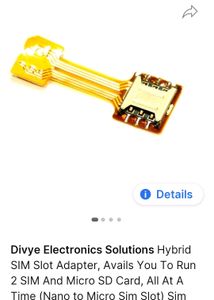 Hybrid Sim Slot Adapter