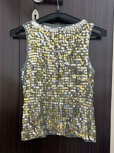 Sparkling Sequin Sleeveless Top