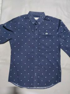 Men's Lacoste Blue Polka Dot Shirt