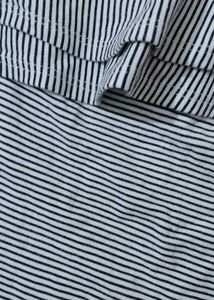 Chic Striped One-Shoulder Top with Ruffle