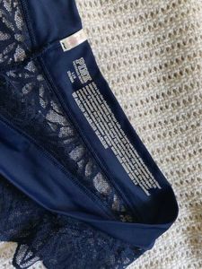 victoria secret Women's Navy Lace Briefs