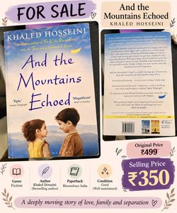 And the Mountains Echoed by Khaled Hosseini