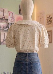 Floral Print Cropped Top