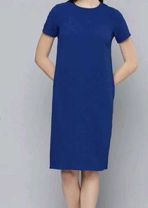 Myntra New Chic Blue Dress[FREE FLOWER CLAW CLIP]