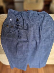 MARKS &amp; SPENCER COTTON TWEED PAPER BAG PANTS
