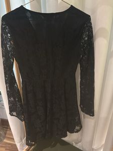 Elegant Black Lace Dress EXPRESS US
