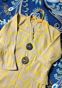 ETHNIC YELLOW KURTI 💛