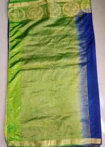 Blue And Green Soft Saree