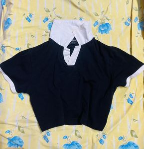Black & White Crop Top