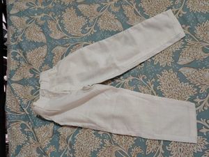 Boys' White Embroidered Kurta jacket set