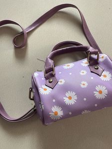 Lavender floral print bag 🌼💜