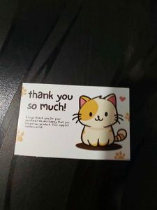Cute Cat Thank You Card (30 cards)