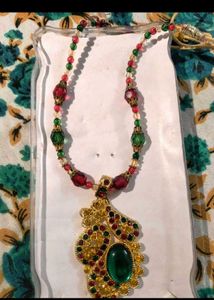 Handcrafted Traditional Peacock Pendant Necklace
