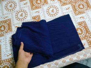 Blue Crinkle Fabric