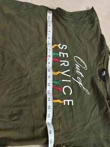 Olive Green Graphic T-Shirt