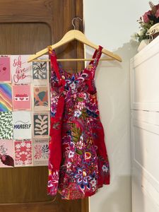Vibrant Floral Print Mini Dress
