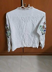 Embroidered Floral Top - L/XL Size