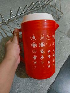 Vintage Red Plastic Pitcher