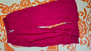 Pink Palazzo+ Golden Dupatta