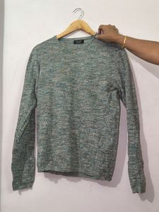 Men's Textured Crew Neck Sweater