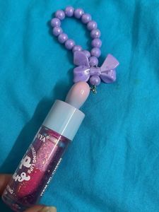 chalanyalip gloss glittery with charm
