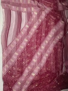 Elegant Striped Saree