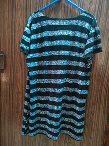 Striped V-Neck T Shirt