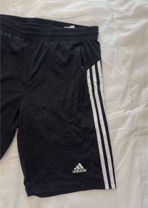 Adidas Black Shorts with 3 Stripes