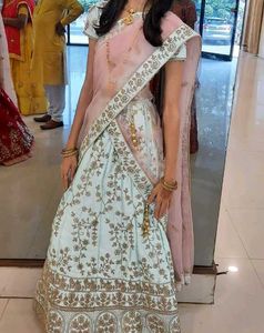 Stylish Pastel Colour  Lehenga