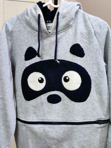 💥BUY1GET1💥 women's cute grey hoodie panda handloomed