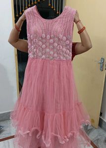 Beautiful Pink Embellished Gown