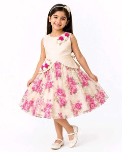 Beautiful Floral Party Dress for Girls