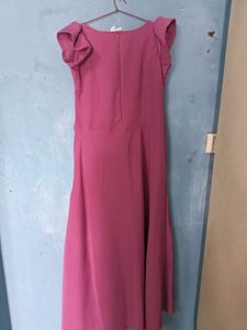 Charming Pink Heart Print Dress
