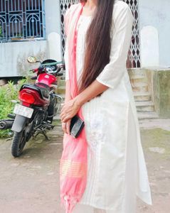 Elegant White Kurta Set