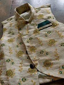 off white brocade kids jacket