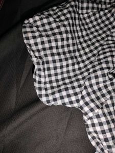 Black &amp; White Gingham Dress