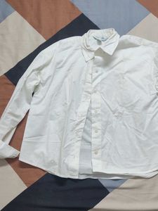 Classic White Button-Up Shirt