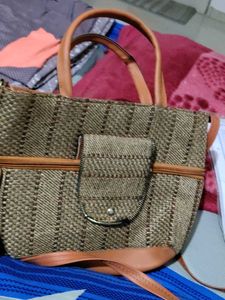 jute bag shoulder/ handbag