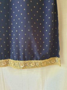 Navy Blue Sharara Set