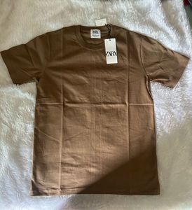 Zara Brown Basic T-Shirt
