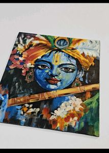 krishna acrylic painting on canvas
