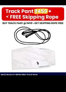 Nike track pants + Free Skipping Rope