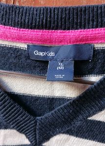 Striped V-Neck Sweater