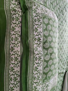 Green handblock Bedsheet