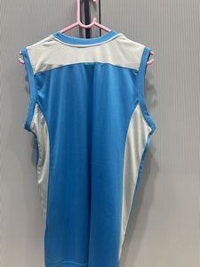 Blue Sleeveless Active T-Shirt